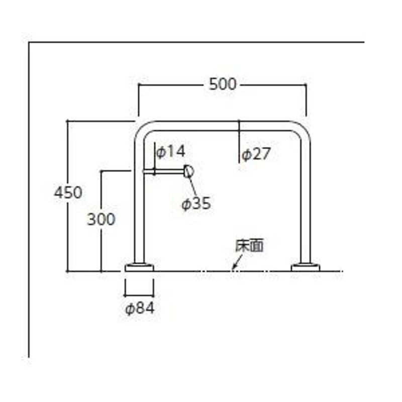 TOTO キッズトイレスペース 腰掛便器用手すり 【YYB10P1】【メーカー