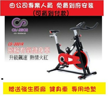 本島免運 到府安裝 強生 CS-3001R 飛輪 有氧 健身車 台灣製造【大自在運動休閒精品店】