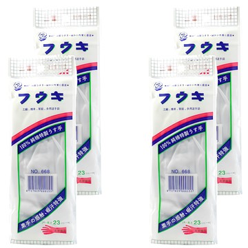 三富 668棉手套，100%純棉精製，觸感柔軟，吸汗特強  白色  4雙