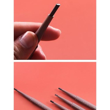 午夜酷黑眉筆鴨嘴扁頭自然防水持久不脫色不暈染新手化妝專用天然