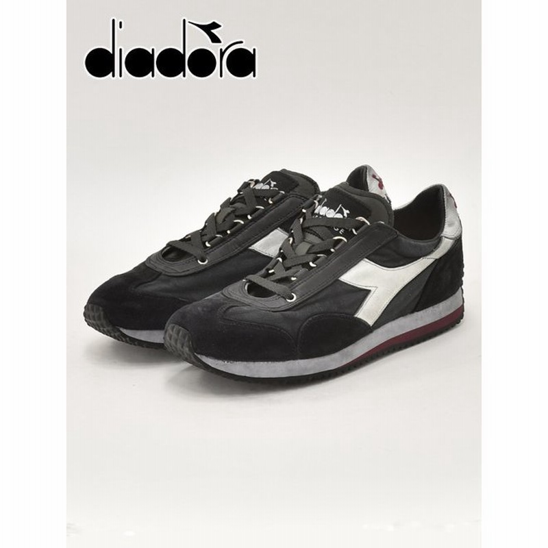 ディアドラ ヘリテージ Diadora Heritage メンズスニーカー ブラックスエードレザー Equipe H Dirty ローカットシューズ イタリアブランド 通販 Lineポイント最大0 5 Get Lineショッピング