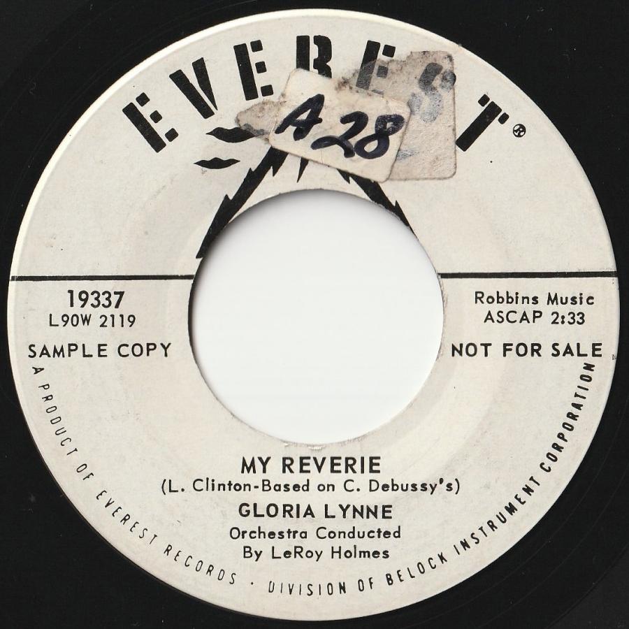 Gloria Lynne My Reverie   Happiness Is Just A Thing Called Joe Everest US 19337 202164 SOUL ソウル レコード 7インチ 45