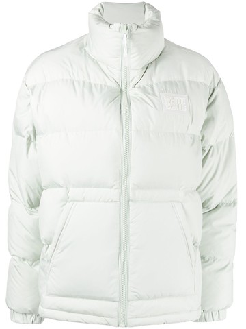 CHOCOOLATE - zip-up padded down jacket - women - Polyester/Polyester/Bison Down/Coque Feather - S - Green