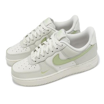 Nike 休閒鞋 Wmns Air Force 1 07 女鞋 灰 綠 AF1 經典 IB3881-001