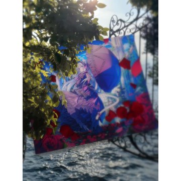 Abyssgaming嵐玉/紅玉二次元鋼化玻璃鼠標墊電競游戲FPS專用超大