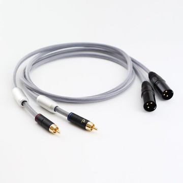 6N無氧銅鍍銀 RCA轉XLR【川木】RCA轉平衡線【M195】公母卡農頭