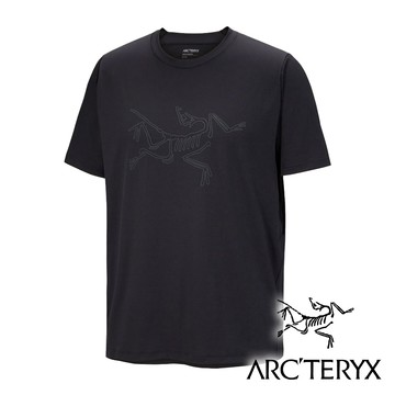 【Arc'teryx 始祖鳥】Cormac Logo SS男圓領短袖上衣『黑』X010293 戶外 露營 登山 健行 休閒 時尚 旅遊 短袖 上衣