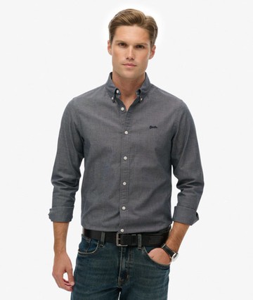 Superdry Men's Essentials Tailored Lite Shirt White Size: L