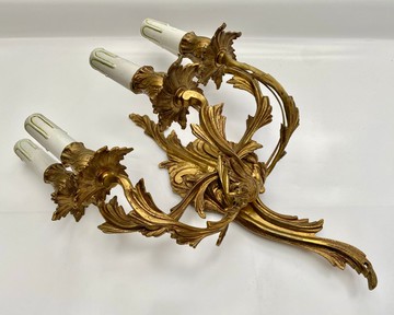 復古洛可可風格 5 燈青銅壁燈