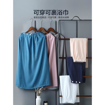 浴巾可穿可裹家用純棉全棉大人酒店吸水女浴裙抹胸洗澡巾夏季高端