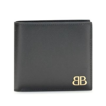 Balenciaga 巴黎世家 Monaco Square 皮革 卡夾 皮夾 短夾 黑色 7665692ABXL1000