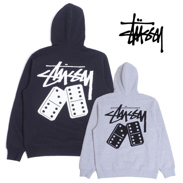 STUSSY ステューシー パーカー メンズ ブラック アッシュヘザー 黒 灰