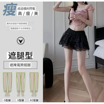 (時尚單品下裝/蕾絲短褲）台灣出貨/專人品檢/🤍蛋糕裙五層蕾絲安全打底防走光可外穿冰絲蓬蓬褲🤍蕾絲安全褲