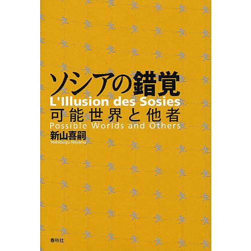 ソシアの錯覚 可能世界と他者 新山喜嗣