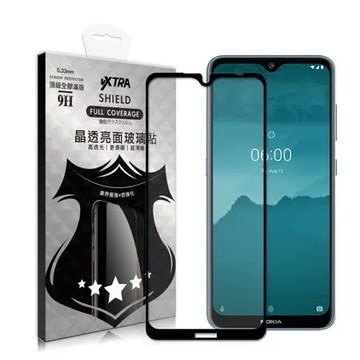 VXTRA 全膠貼合 Nokia 7.2 滿版疏水疏油9H鋼化頂級玻璃膜(黑) 玻璃保護貼