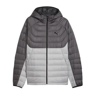 Puma 連帽外套 男裝 羽絨外套 歐規 灰棕【運動世界】68522163