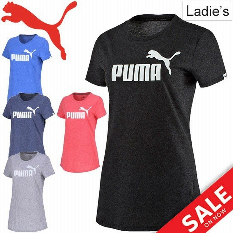 Tシャツ 半袖 レディース プーマ Puma エッセンシャル No 1 ヘザー Tee スポーツウェア 女性 フィットネス ジム トレーニング カジュアル ビッグロゴ 通販 Lineポイント最大0 5 Get Lineショッピング