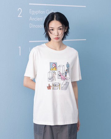 展品休息中印花T恤(兩色)