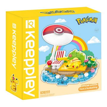 qman 寶可夢 小場景系列 溫暖日光浴 積木玩具 親子同樂  1入