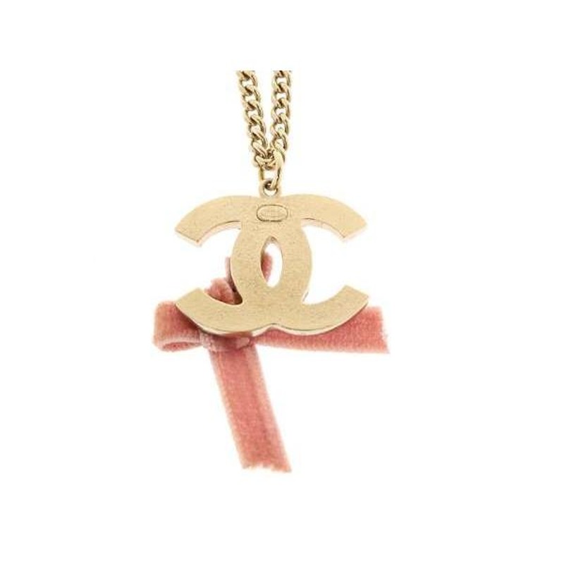 ◇【シャネル】フロントのリボンとチェーンがアクセント！tops 07P＃38◇ ◇【シャネル】フロントのリボンとチェーンがアクセント！tops