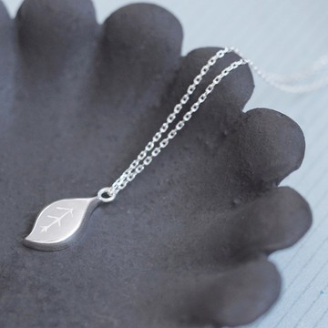 曲奇葉項鍊銀925