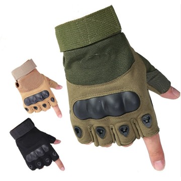 【AT】半指戰術手套  槍戰手套 機車手套 軍綠 黑 holfglove