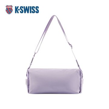 K-SWISS 斜背包 BAG KC7513WFBC51 單肩 男款女款 紫灰白色 BG651-597