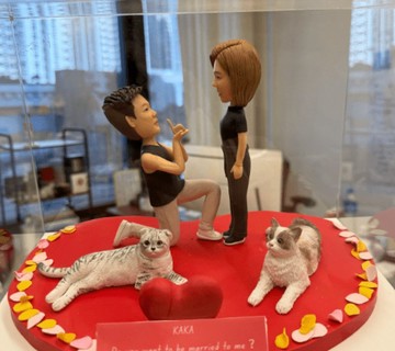 【求婚系列丨寫實寵物】 求婚驚喜丨結婚紀念丨貓咪丨狗狗