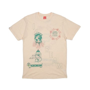 ICECREAM VEGAS SS KNIT 短袖T恤 米白