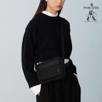 PORTER INTERNATIONAL - 斜槓冒險SLOPE斜背包(S) - 黑