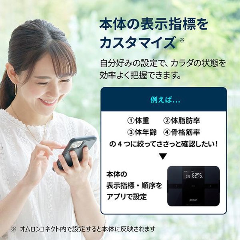 オムロン 体重体組成計 体重計 KRD-603T2-BK カラダスキャン スマホアプリ OMRON connect対応 ホワイト スマホ連動 |  LINEブランドカタログ