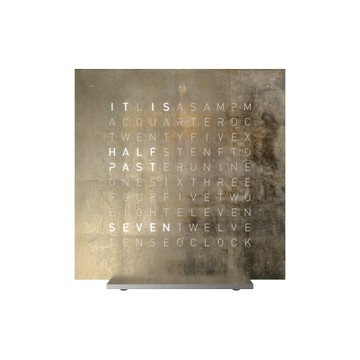 【預購】EARTH 13.5x13.5 SILVER & GOLD 桌上時鐘 -CREATOR'S EDITION系列 英文