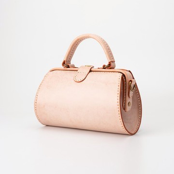 【切线派】大容量梯形医生包口金包纯手缝雾蜡真皮女士肩背包