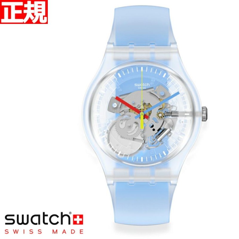 swatch スウォッチ 腕時計 メンズ レディース ニュージェント クリア