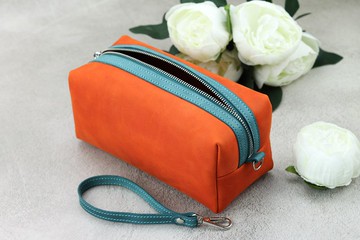 手工皮革 Dopp 套件/個人化化妝品盥洗包/男士旅行包