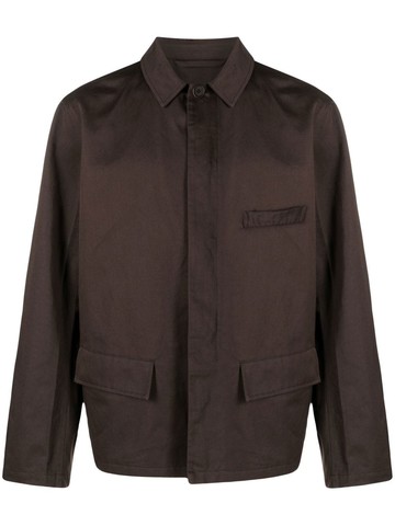 Lemaire - workwear cotton jacket - men - Cotton/Linen/Flax/Cotton - 50 - Brown