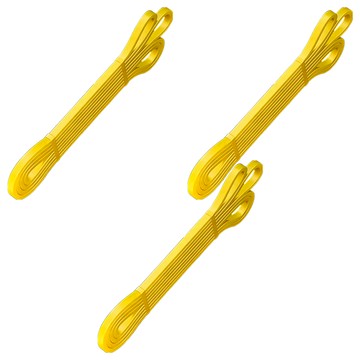 健身拉力帶 Set 3 TPE材質  2080 x 4.5 x 6.4mm  黃色  3條