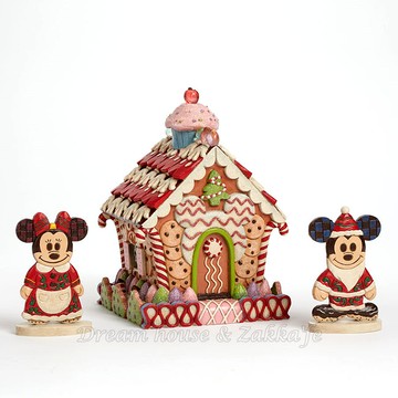 美國ENESCO精品 Jim Shore愛木小灣 米奇米妮糖果屋 ★ 燈會亮喔 ★ Disney 迪士尼 ★ Zakka'fe