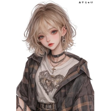 【10月新作5】07-094-0094 人物貼紙 輕龐克女孩