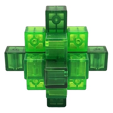 YouRPUZZLE 孔明鎖-小九通-碧玉 L2745，益智玩具，訓練空間思維，安全無毒材質，激發解謎樂趣  1入