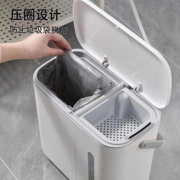 茶水桶茶渣桶過濾干濕分離茶臺專用垃圾桶家用帶蓋茶葉收納廢