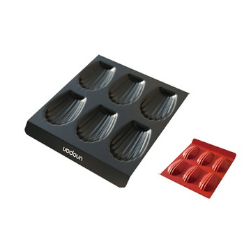 【三能】6連貝殼模 (不沾)【良鎂咖啡精品館】