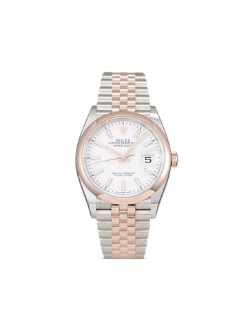 Rolex - 2023 unworn Datejust 36mm - unisex - Sapphire Glass/stainless steel/Rose Gold - One Size - White