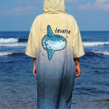 【日本TAVARUA】速乾機能毛巾衣 男女款 日本海洋手繪風