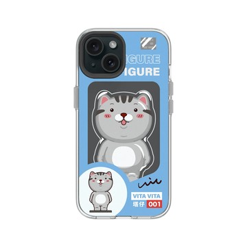 iPhone 15 Clear 透明 - VITA VITA．塔仔是隻貓 - 還缺這隻大公仔