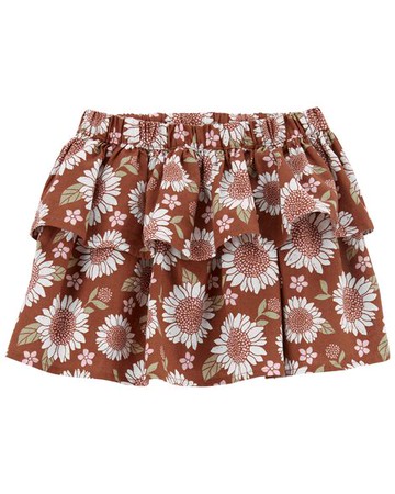 Toddler Sunflower Linen Skirt