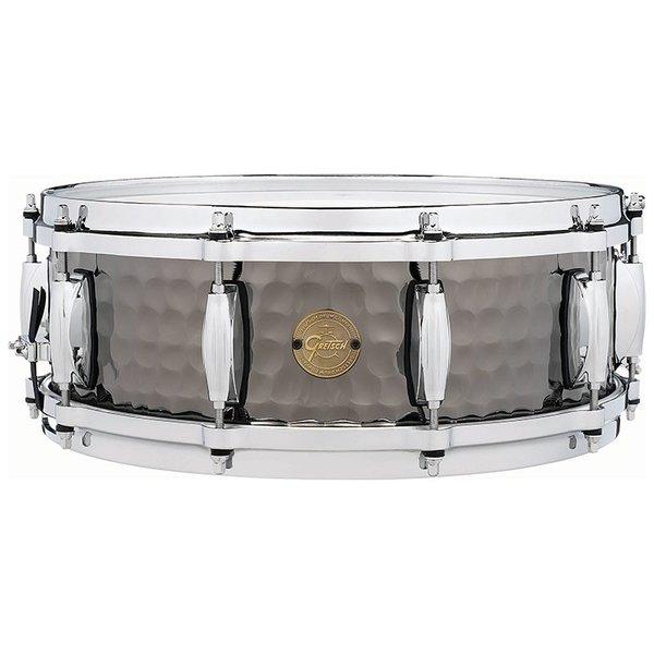 GRETSCH グレッチ スネアドラム 5x14" Hammered Black Steel Snare ハンマード ブラックスティールスネア S1-0514-BSH