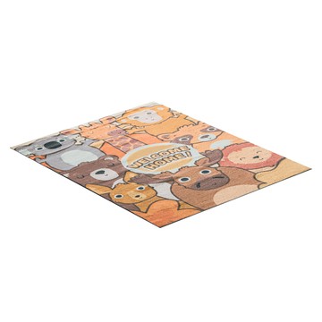 dayneeds 日需百備 療癒卡通動物系列 絲圈地墊  動物之家  1個  100 x 120cm