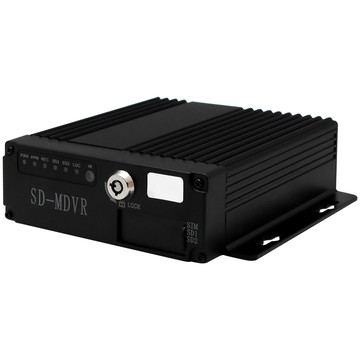 CHICHIAU 4路AHD 720P 車載防震型雙插卡式數位類比兩用監控錄影主機-DVR 行車紀錄器 遊覽車/卡車/貨車/公車/機台適用