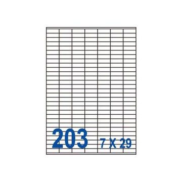 裕德 三用 電腦 標籤 203格 30X10mm 白色 1000張 /箱 US2609-1K